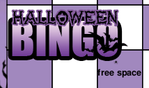 twilight purple blank halloween bingo card template -Twilight